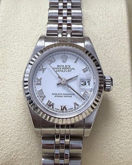 2006 Rolex Lady-Datejust 26MM White Dial Jubilee Bracelet (79174)