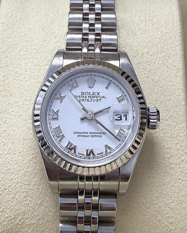 2006 Rolex Lady-Datejust 26MM White Dial Jubilee Bracelet (79174)