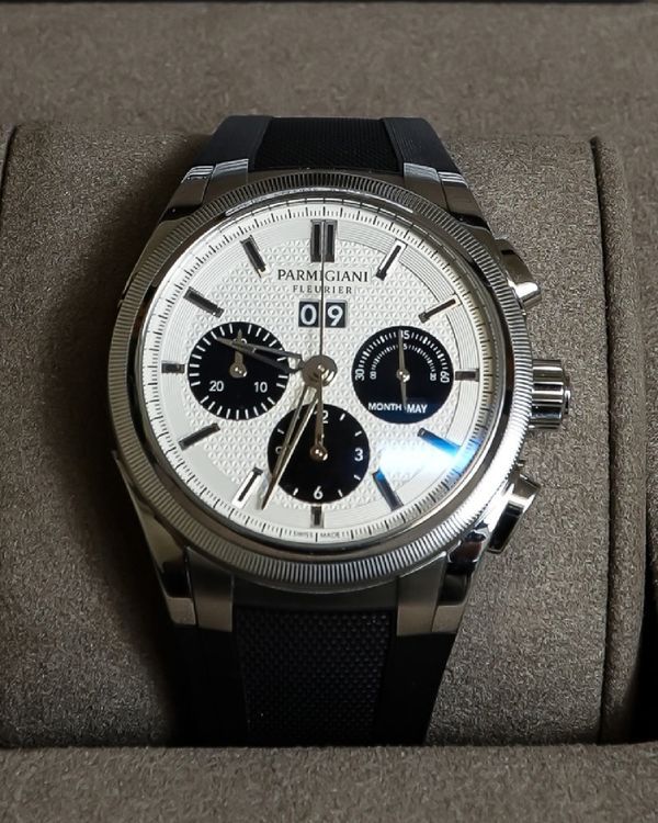 2025 Parmigiani Fleurier Tonda 42MM Silver Dial Rubber Strap (PFC906-0000140-X01482)