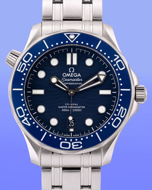 2025 Omega Seamaster Diver 300M "Summer Blue" 42MM Blue Dial Steel Bracelet (210.30.42.20.03.003)