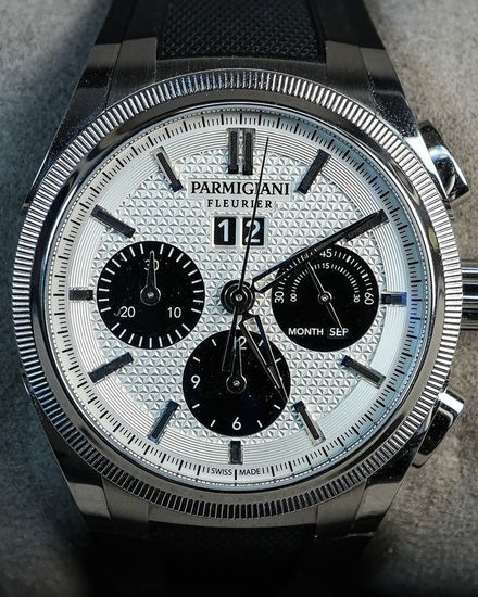 2021 Parmigiani Fleurier Tonda GT Chronograph 42MM Silver Dial Rubber Strap (PFC906-0000140-X01482)