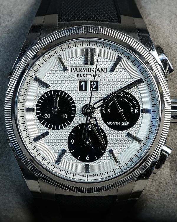 2021 Parmigiani Fleurier Tonda GT Chronograph 42MM Silver Dial Rubber Strap (PFC906-0000140-X01482)
