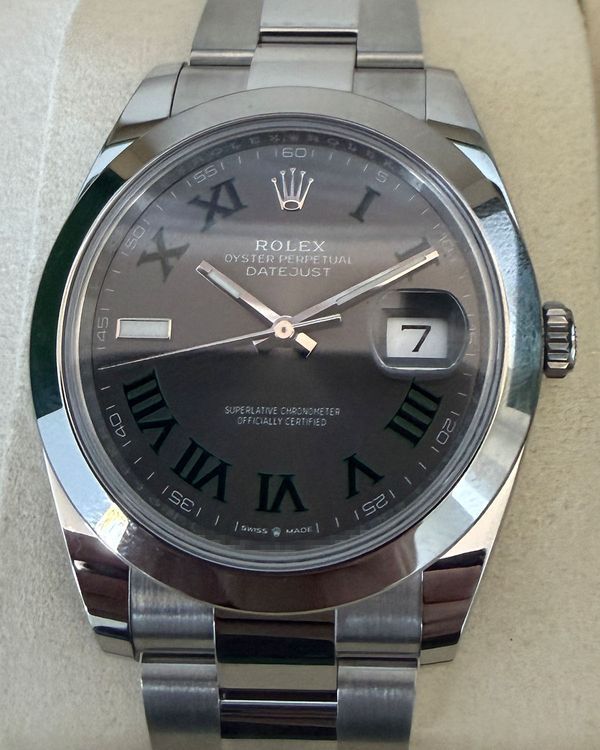 2026 Rolex Datejust 41MM Slate Dial Oyster Bracelet (126300)
