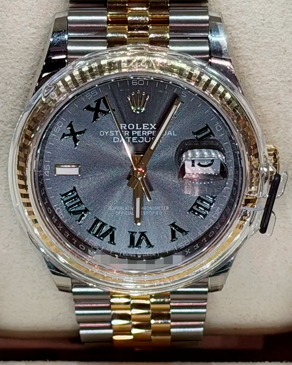 2026 Rolex Datejust "Wimbledon" 36MM Slate Dial Two-Tone Jubilee Bracelet (126203)