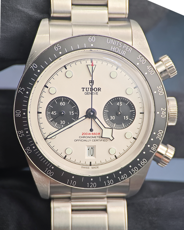 No Reserve - 2023 Tudor Black Bay Chrono "Panda" 41MM White Dial Steel Bracelet (M79360N-0002)