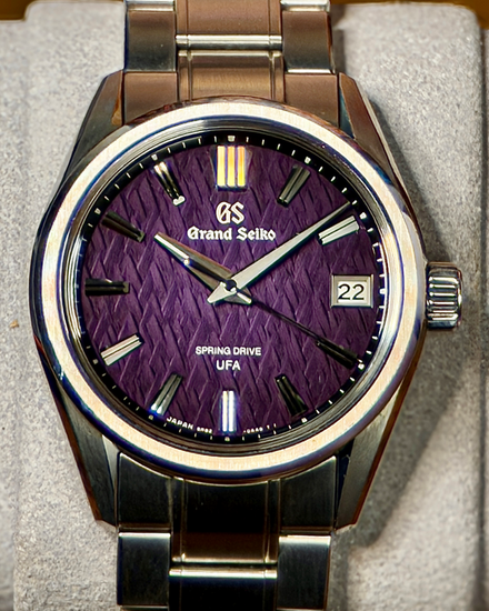 Grand Seiko Evolution 9 "UFA" L. E. 37MM Purple Dial Steel Bracelet (SLGB005)