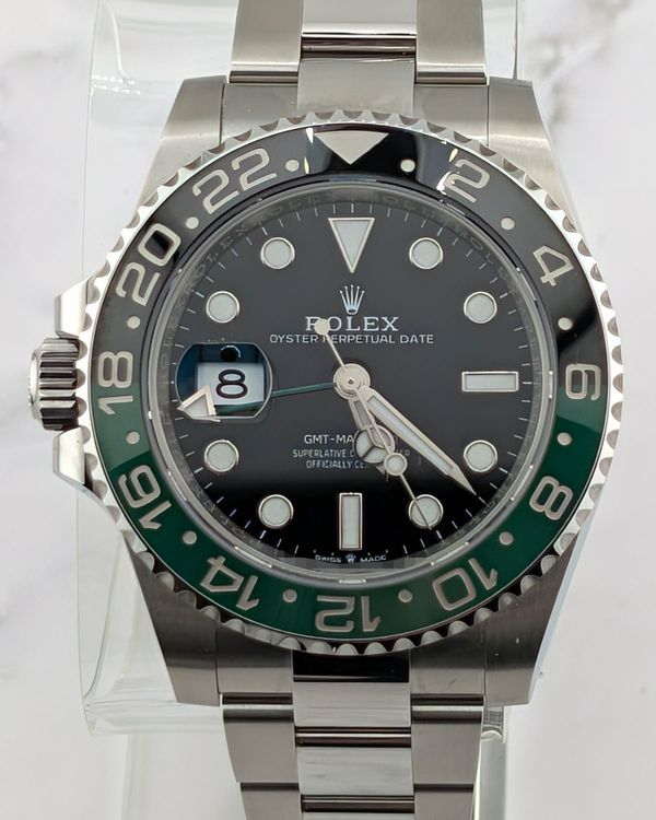 No Reserve - 2024 Rolex GMT-Master II "Sprite" 40MM Black Dial Oyster Bracelet (126720VTNR)
