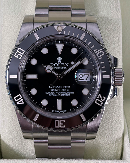 2011 Rolex Submariner Date 40MM Black Dial Oyster Bracelet (116610)