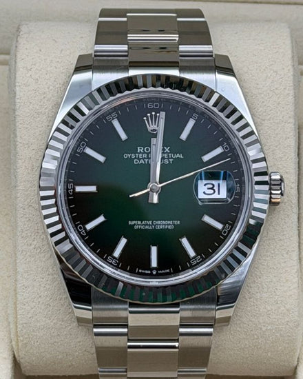 2026 Rolex Datejust 41MM Green "Ombré" Dial Oyster Bracelet (126334)