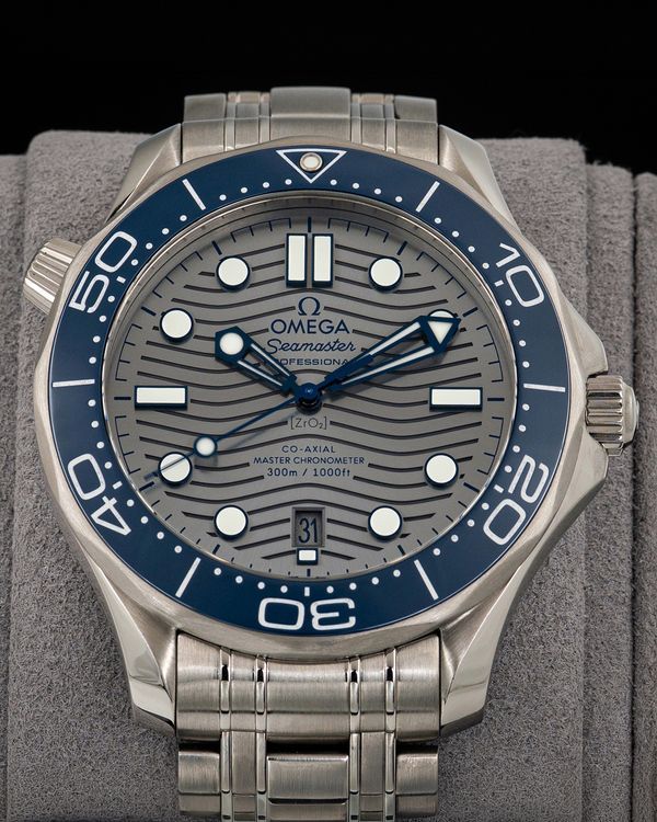 2022 Omega Seamaster Diver 300M 42MM Grey Dial Steel Bracelet (210.30.42.20.06.001)