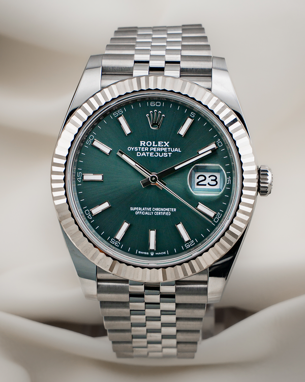 2026 Rolex Datejust 41MM Mint Green Dial Oyster Bracelet (126334)