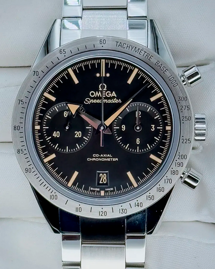 No Reserve - 2018 Omega Speedmaster '57 41.5MM Black Dial Steel Bracelet (331.10.42.51.01.002)