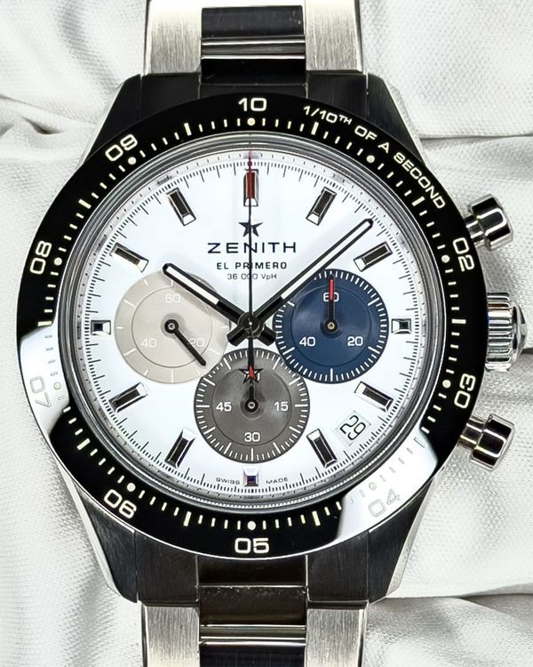 2025 Zenith Chronomaster Sport 41MM White Dial Steel Bracelet (03.3100.3600/69.M3100)