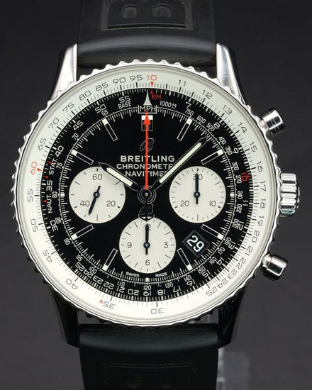 No Reserve - 2021 Breitling Navitimer 43MM Black Dial Rubber Strap (AB0121)