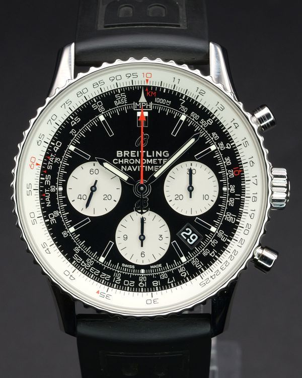 No Reserve - 2021 Breitling Navitimer 43MM Black Dial Rubber Strap (AB0121211B1X1)