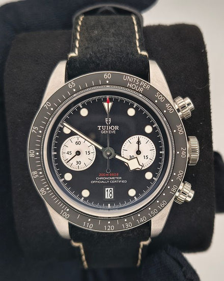 2025 Tudor Black Bay Chrono 41MM Black Dial Leather Strap (79360N)