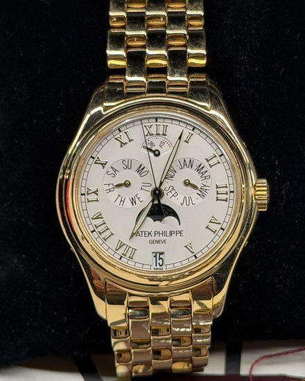 Patek Philippe Annual Calendar 37MM White Dial Yellow Gold Bracelet (5036/1J-010)