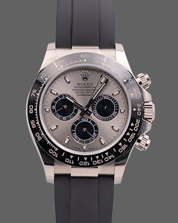 Rolex Cosmograph Daytona "Ghost" 40MM Silver Dial Oysterflex Strap (116519LN)