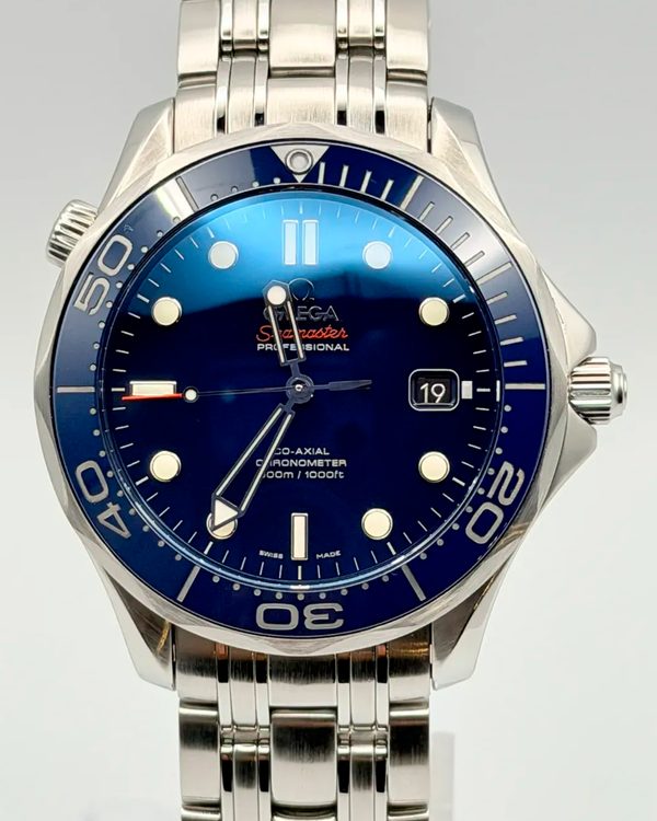 2018 Omega Seamaster Diver 300M 41MM Blue Dial Steel Bracelet (212.30.41.20.03.001)