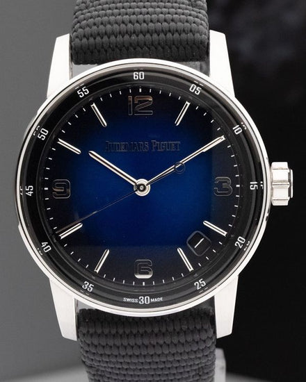 2024 Audemars Piguet Code 11.59 41MM Blue "Ombré" Dial Textile Strap (15210BC.OO.A002KB.01)