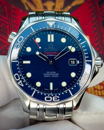 2020 Omega Seamaster Diver 300M 41MM Blue Dial Steel Bracelet (212.30.41.20.03.001)