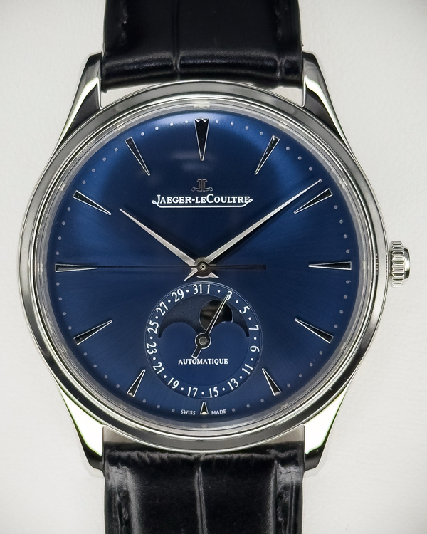 2024 Jaeger-LeCoultre Master Ultra Thin Moon 39MM Blue Dial Leather Strap (Q1368480)