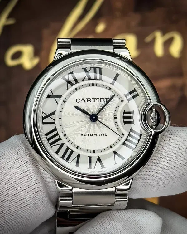2018 Cartier Ballon Bleu 36MM Silver Dial Steel Bracelet (W6920046)