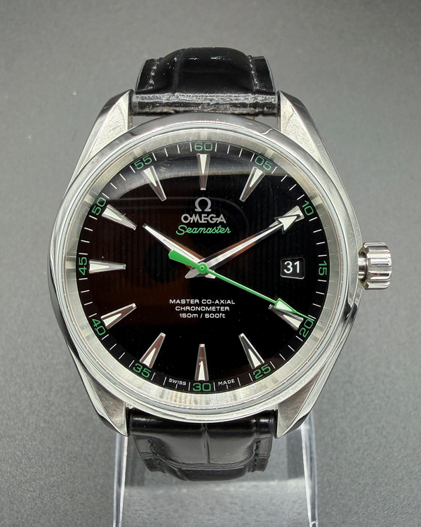 2015 Omega Seamaster Aqua Terra 150M "Golf Edition" 41.5MM Black Dial Leather Strap (231.12.42.21.01.003)