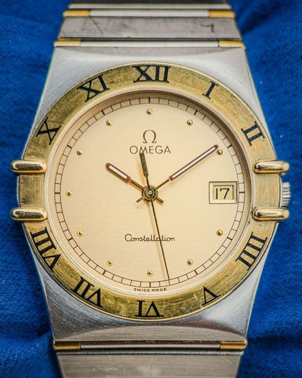 No Reserve - Omega Constellation 33MM Quartz Champagne Dial Steel Bracelet (396.1076)