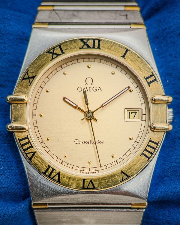 No Reserve - Omega Constellation 33MM Quartz Champagne Dial Steel Bracelet (396.1076)