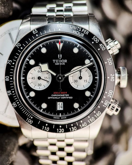 2021 Tudor Black Bay Chrono "Reverse Panda" 41MM Black Dial Steel Bracelet (79360N)