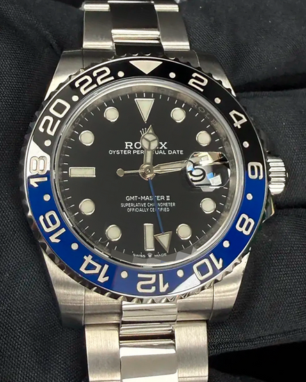 2021 Rolex GMT-Master II "Batman" 40MM Black Dial Oyster Bracelet (126710BLNR)