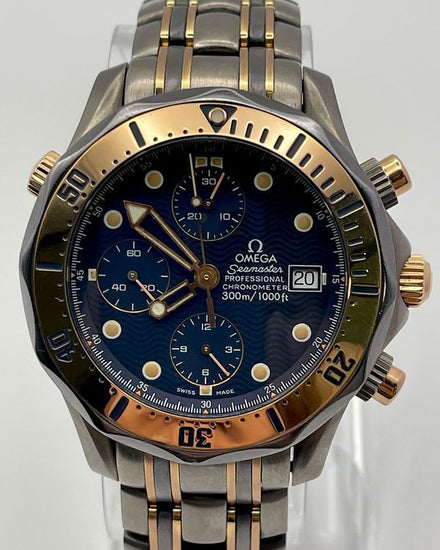 Omega Seamaster Diver 300M 42MM Blue Dial Two-Tone Bracelet (2296.80.00)