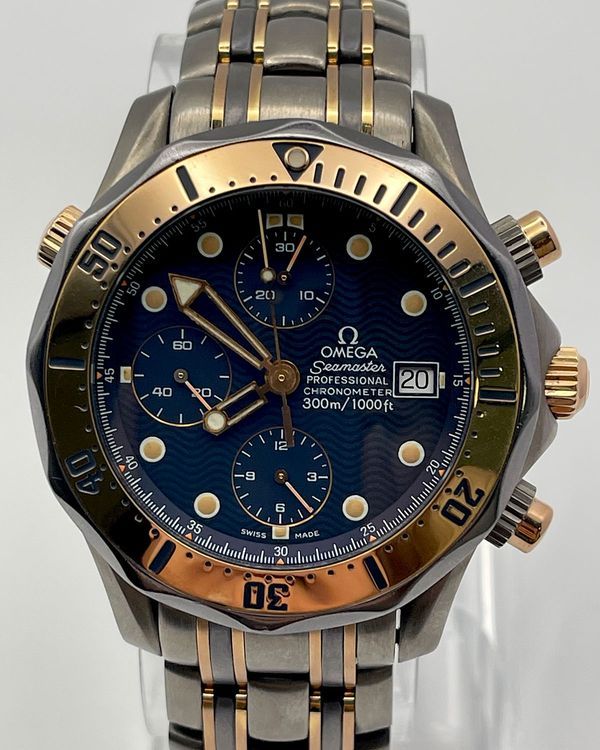 Omega Seamaster Diver 300M 42MM Blue Dial Two-Tone Bracelet (2296.80.00)