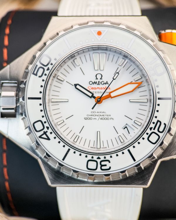 2012 Omega Seamaster Ploprof 55MM White Dial Rubber Bracelet (224.32.55.21.04.001)