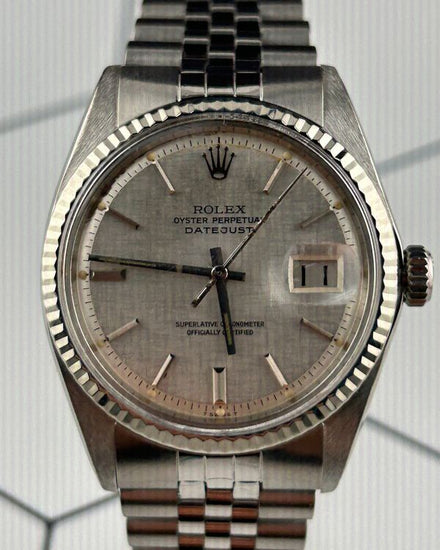 1977 Rolex Datejust 36MM Silver "Pie Pan" Dial Jubilee Bracelet (1601)
