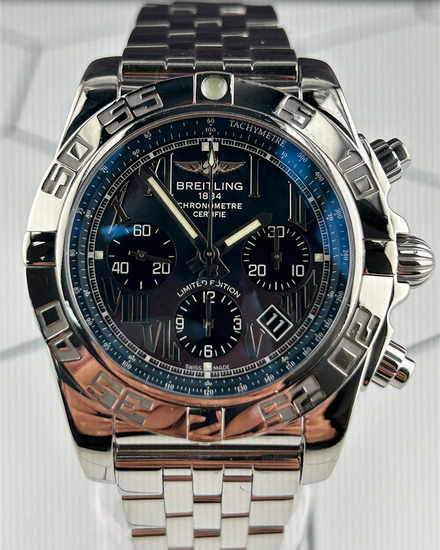 2018 Breitling Chronomat L.E. Japan Edition 44MM Mother of Pearl Dial Steel Bracelet (AB0111)