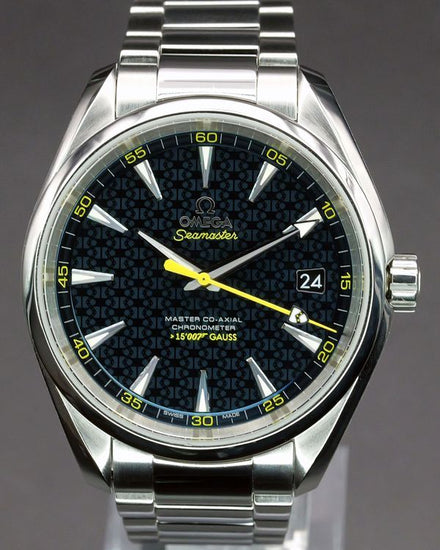 No Reserve - 2020 Omega Seamaster Aqua Terra 150M "James Bond" L.E. 41.5MM Blue Dial Steel Bracelet (231.10.42.21.03.004)