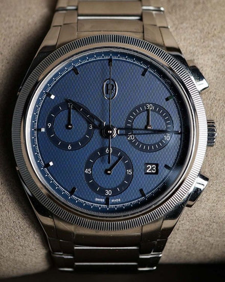 2022 Parmigiani Fleurier Tonda Chronograph 42MM Blue Dial Steel Bracelet (PFC915-1020001-100182)