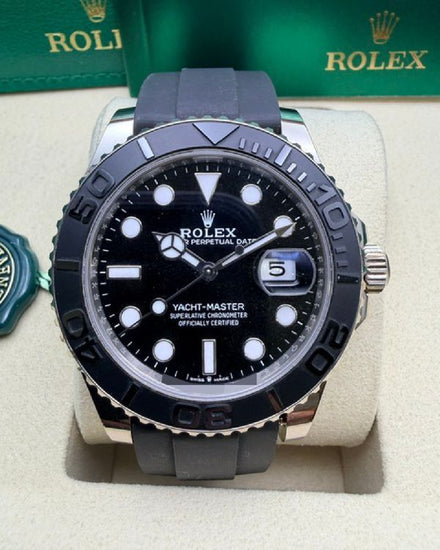 2023 Rolex Yacht-Master 42MM Black Dial Rubber Strap (226659)