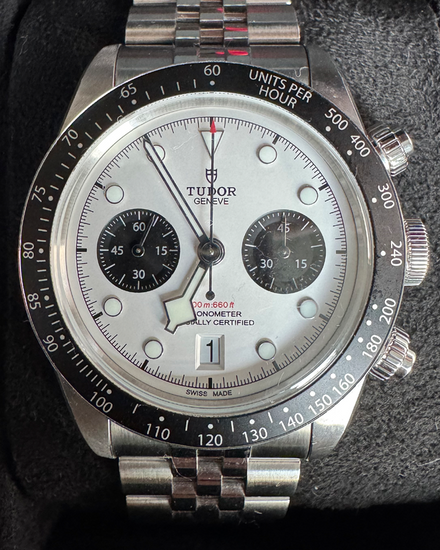 2025 Tudor Black Bay Chrono "Panda" 41MM White Dial Steel Bracelet (79360N)