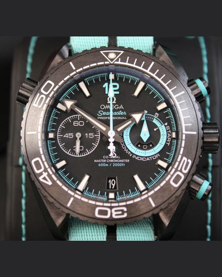 2015 Omega Seamaster Planet Ocean Chronograph 600M "ETNZ" 45.5MM Black Dial Textile Strap (215.92.46.51.01.003)