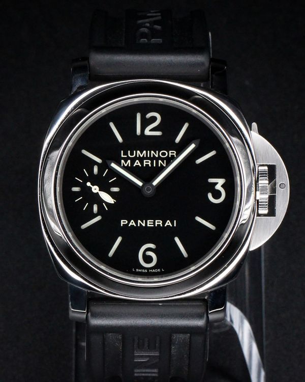 No Reserve - 2015 Panerai Luminor 44MM Black Dial Rubber Strap (PAM00111)