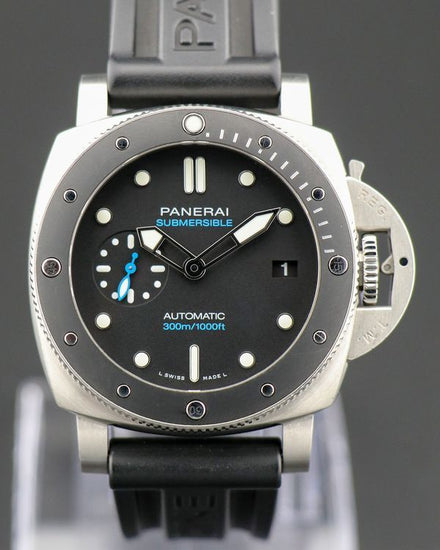 2020 Panerai Submersible 42MM Black Dial Rubber Strap (PAM00683)