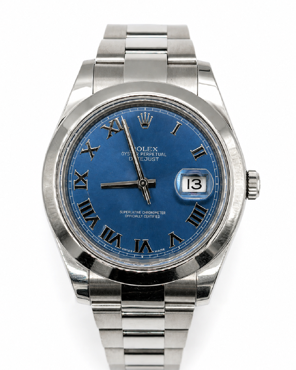 (WORKING) 2016 Rolex Datejust II 41MM Blue Dial Oyster Bracelet (116300)