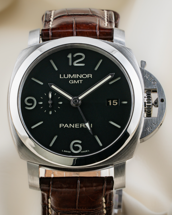 Panerai Luminor Marina 1950 3 Days 44MM Black Dial Leather Strap (PAM00312)