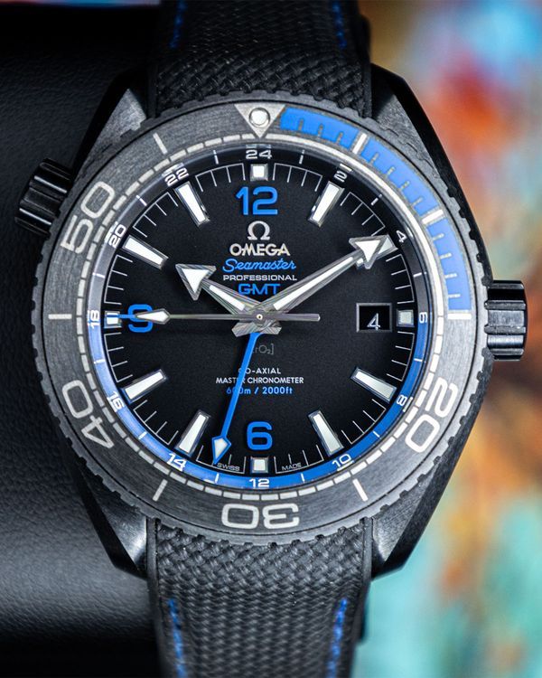 No Reserve - 2024 Omega Seamaster Planet Ocean "Deep Black" 45.5MM Black Dial Rubber Strap (215.92.46.22.01.002)
