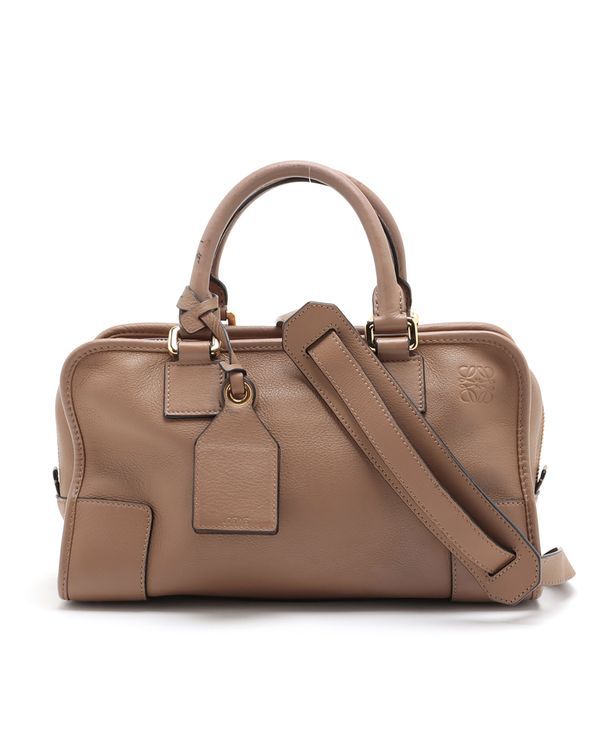 Loewe Amazona 28 Medium Handbag Calfskin Gold-Tone Hardware Calfskin Strap (Hand Bag)