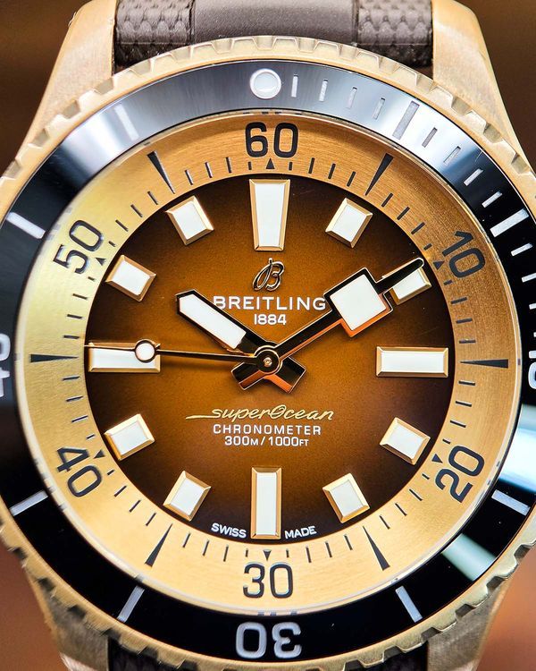 2024 Breitling Superocean 44MM Brown Dial Rubber Strap (N17376201Q1S1)