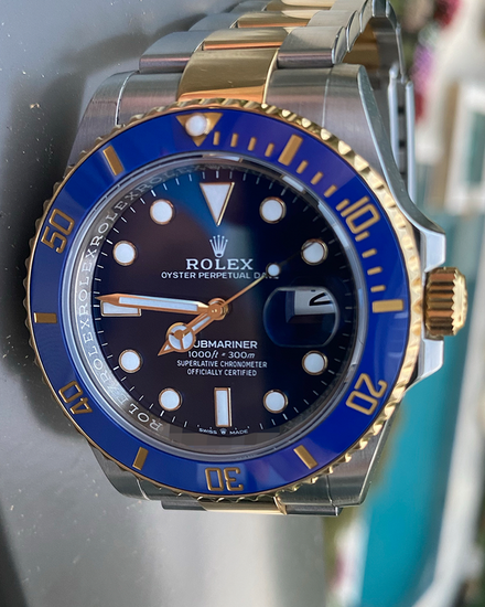 2023 Rolex Submariner Date "Bluesy" 41MM Blue Dial Two-Tone Oyster Bracelet (126613LB)